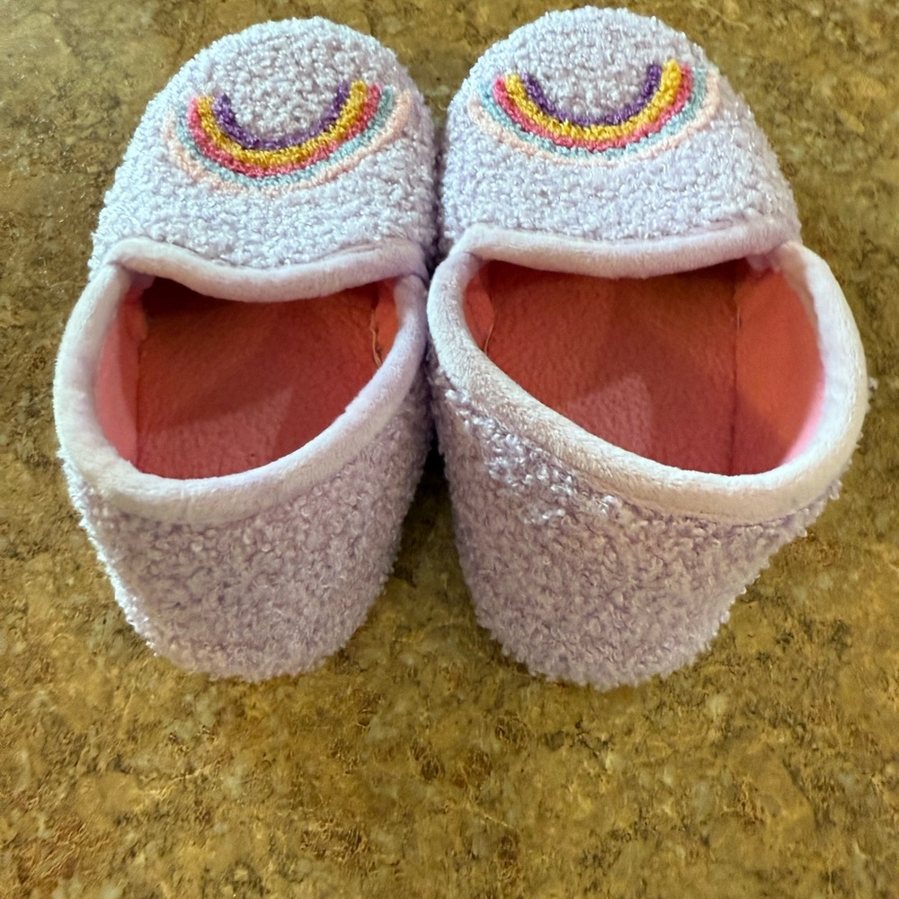 Wonder Nation Pink and Purple Kids Slippers - Picture 2 of 3